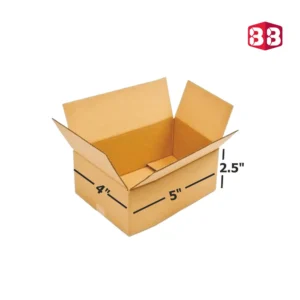 Box Brother 3 Ply Brown Corrugated Packing Box 5x4x2.5 Inch, Cartoon Box. Shipping Box 5x4x2.5 Inch 3 ply Brown Corrugated Box