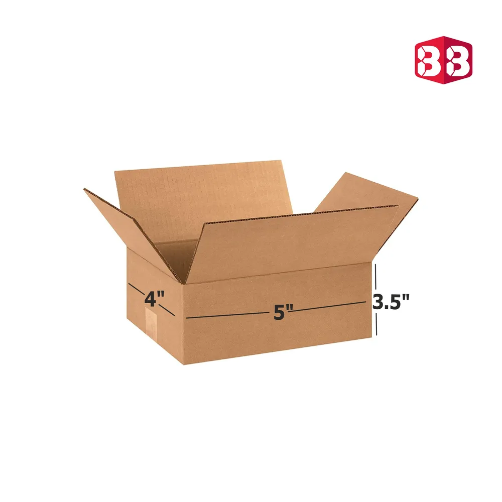 Box Brother 3 Ply Brown Corrugated Packing Box 5x4x3.5 Inch, Shipping Box, Packaging Box 5x4x3.5 Inch 3 ply Brown Corrugated Box