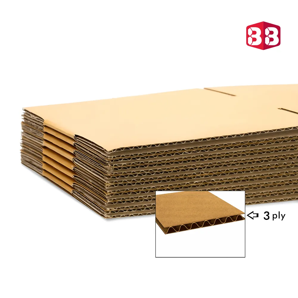 Box Brother 3 Ply Brown Corrugated Box Size 12x11x6 Inch | Strong Packaging Solution for Bulk & Medium Goods - Image 2