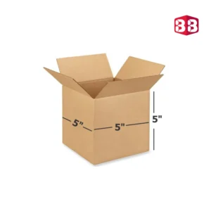 Box Brother 3 Ply Brown Corrugated Square Box Size: 5x5x5 Inch | Small Carton Box | Courier Box | Ecommerce Packaging | Easy To Buy 5x5x5 Inch 3 ply Brown Corrugated Box