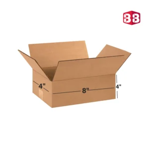 Box Brother 3 Ply Brown Corrugated Carton Box Size 8x4x4 Inch | Strong Packing Box for Shipping, Courier & Ecommerce