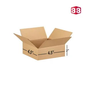 Box Brother 3 Ply Brown Corrugated Cardboard Box 4.5×4.5×2 Inch, Packaging Box, Cardboard Box