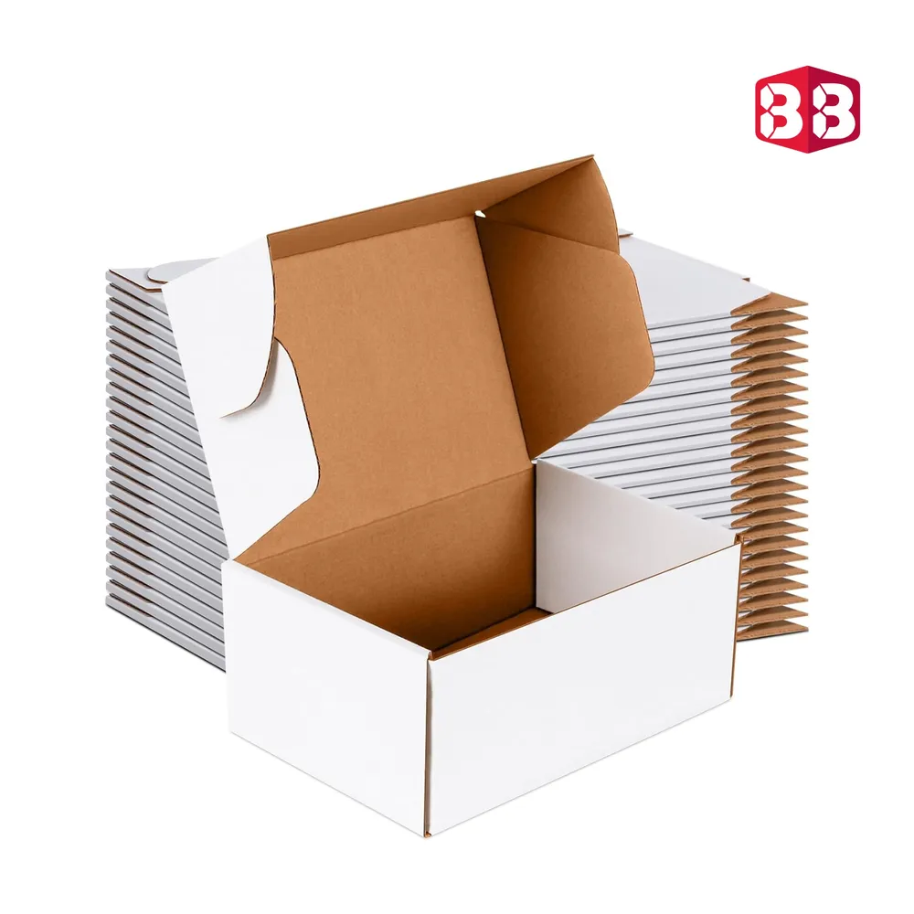 3 Ply White Flap Corrugated Box – Size 4x4x1.5 Inch | Perfect Mini Packaging Box for Secure & Stylish Shipping - Image 2