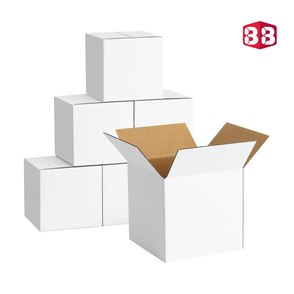 Box Brother 3 Ply White Cardboard Box Size: 8x5x2 Length 8 inch Width 5 inch Height 2 inch 3Ply custom cardboard packing boxes - Image 3