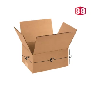 Box Brother 3 Ply Brown Corrugated Cardboard Moving Box Size: 6X4X4 Inch (15.24 x 10.16 x 10.16 cm) | Shipping Box | Courier Packaging Box