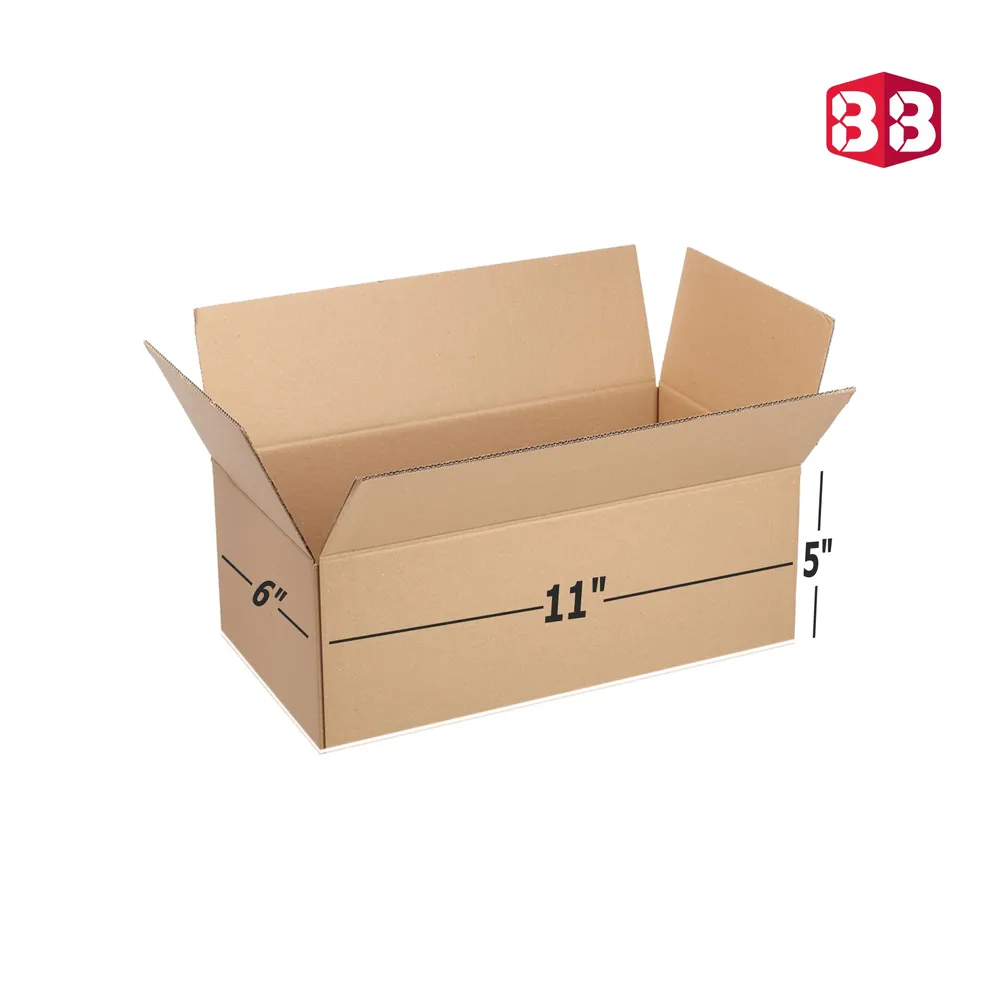 Box Brother 3 Ply Brown Corrugated Box Size 11x6x5 Inch | Best Packaging Solution for Ecommerce, Shipping & Storage Box