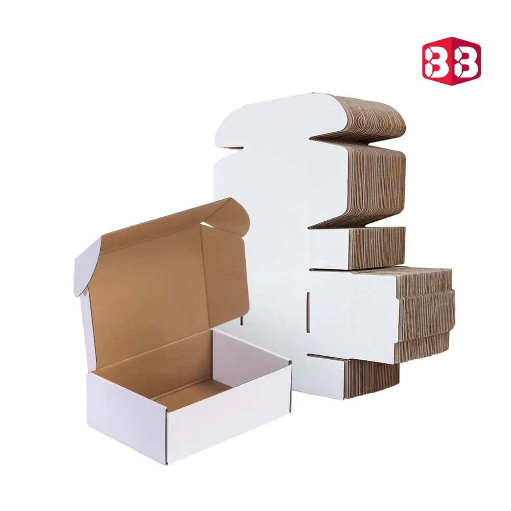 3 Ply White Flap Corrugated Box – Size 4x4x1.5 Inch | Perfect Mini Packaging Box for Secure & Stylish Shipping - Image 3