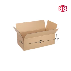 Box Brother 3 Ply Brown Corrugated Box Size 10x4.5x3.5 Inch | Ideal Packaging Box for Shipping, Storage & Courier Needs