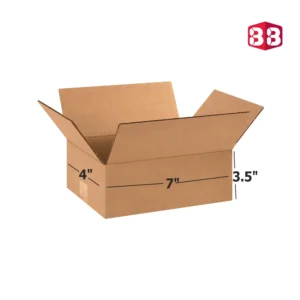 Box Brother 3 Ply Brown Corrugated Packing Box 7x4x3.5 Inch | Durable Shipping Carton | Small Packaging Box for Ecommerce