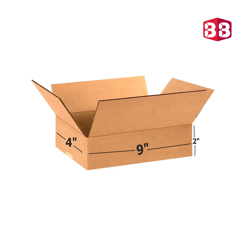 Box Brother 3 Ply Brown Corrugated Box Size 9x4x2 Inch | Slim & Secure Packaging for Courier, Shipping & Retail
