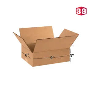Box Brother 3 Ply Brown Corrugated Box Size 9x6x3 Inch | Heavy-Duty Packaging Box for Shipping & Ecommerce