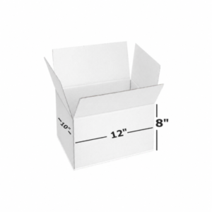 3 Ply White Corrugated Box Size 12x10x8 Inch | Heavy-Duty Shipping Box for Bulk Packaging & Ecommerce