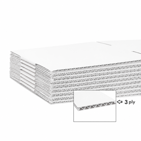 3 Ply White Corrugated Box Size 12x10x8 Inch | Heavy-Duty Shipping Box for Bulk Packaging & Ecommerce - Image 2