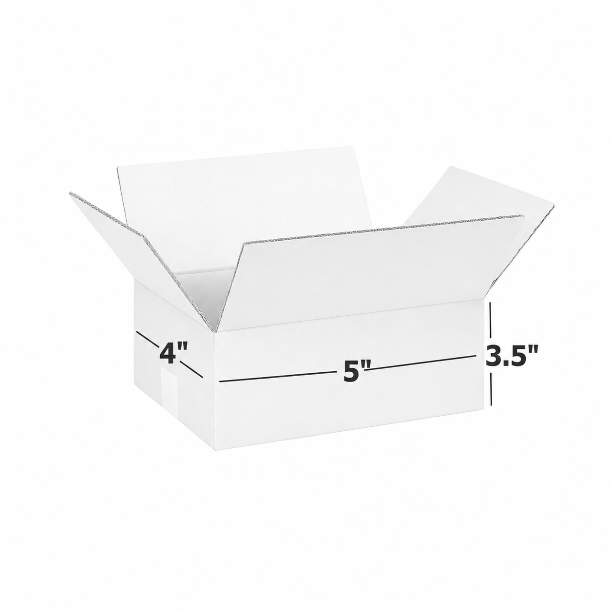 3 Ply White Corrugated Packing Box 5x4x3.5 Inch, Shipping Box, Packaging Box 5x4x3.5 Inch 3 ply White Corrugated Box