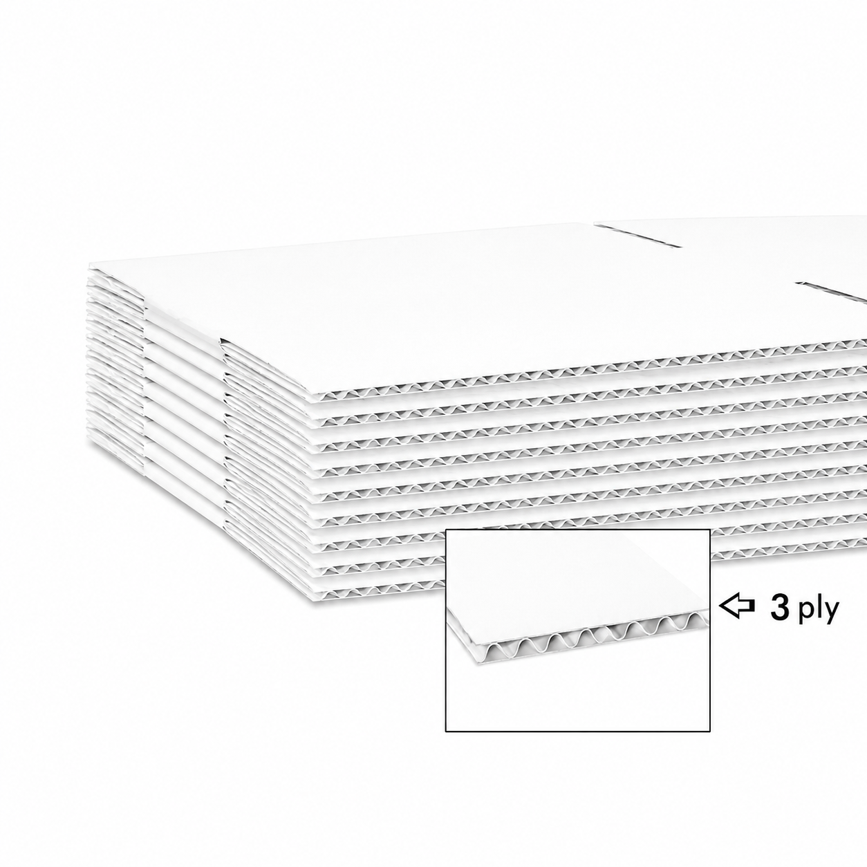 3 Ply White Corrugated Packing Box Size 6x6x6 Inch | Square Shipping Box | Cube Packaging Carton 6x6x6 Inch 3 ply White Corrugated Box - Image 3
